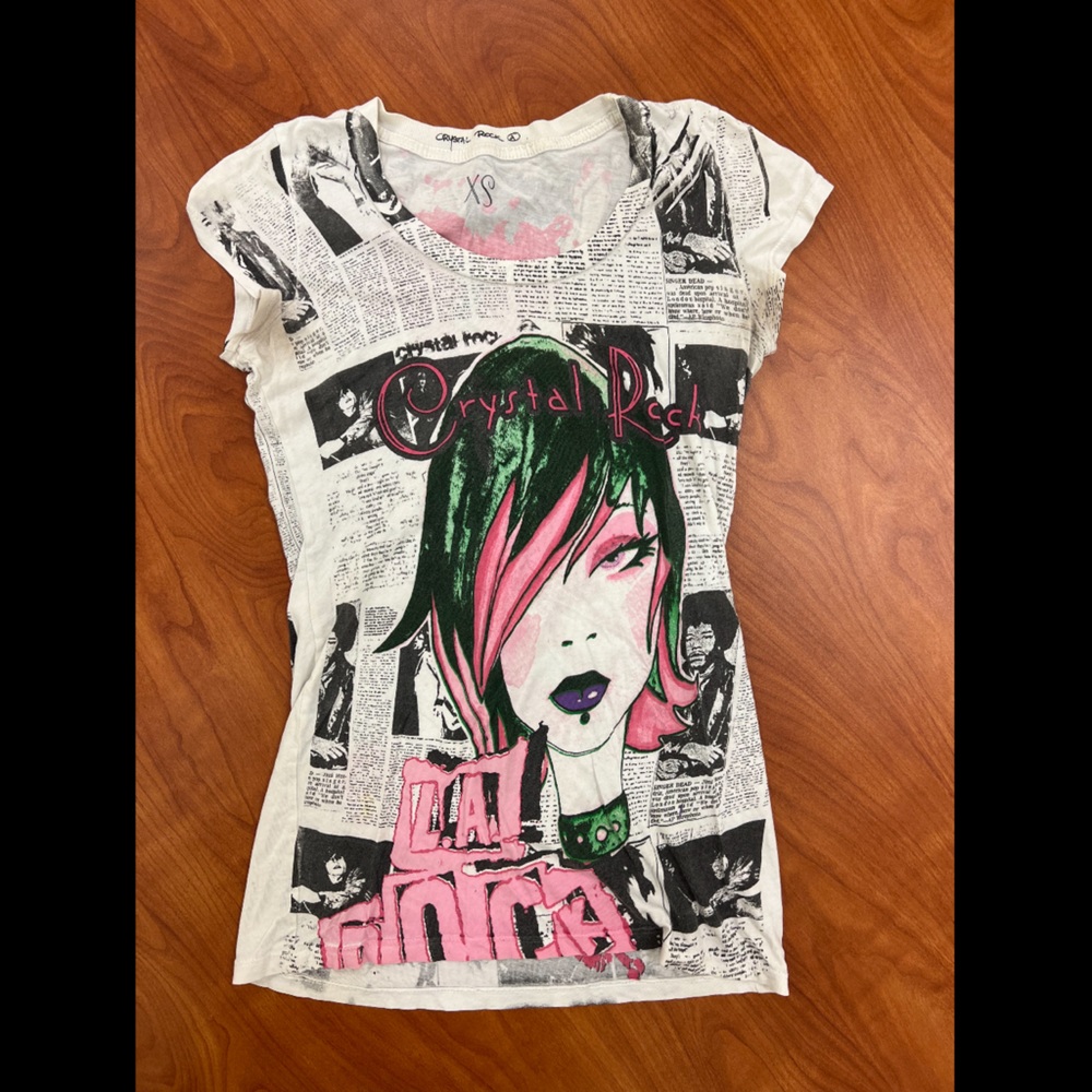 Stylish graffiti short Sleeve T-shirt size XS